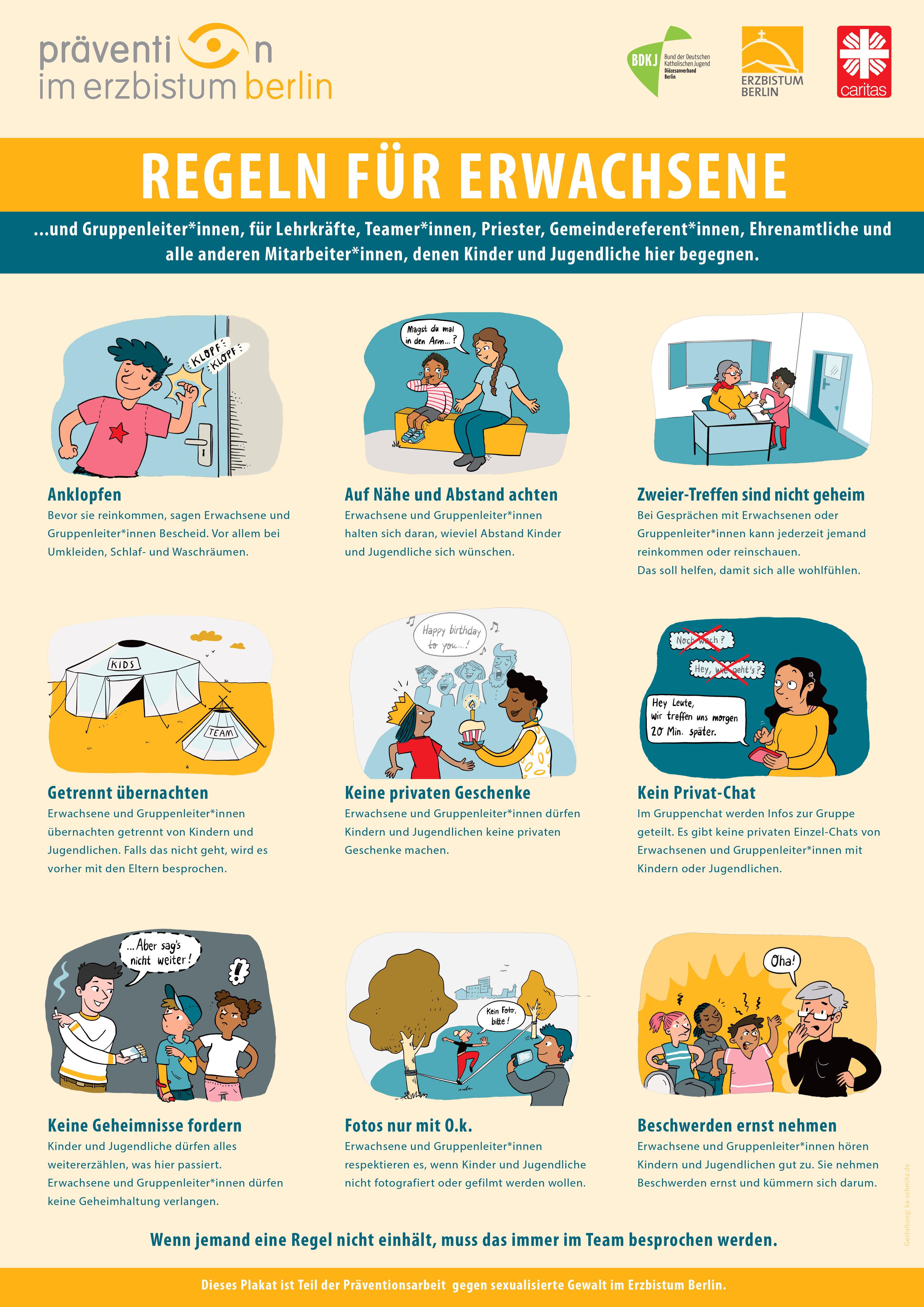 Prävention im Erzbistum - Regeln für Erwachsene